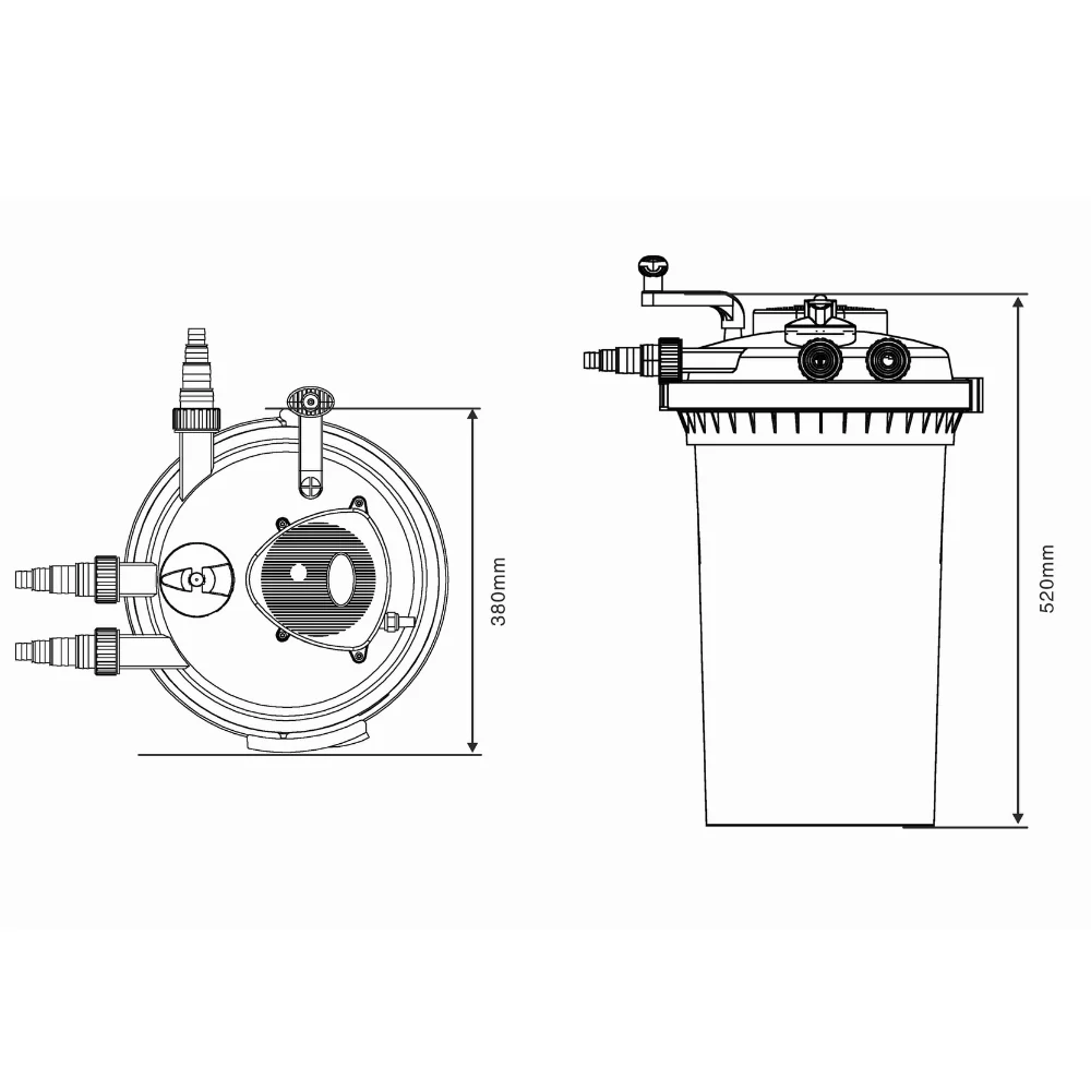 AllPondSolutions 12000L Pressurised Pond Filter 11w UV Easy Clean PFC-12000 - Image 8