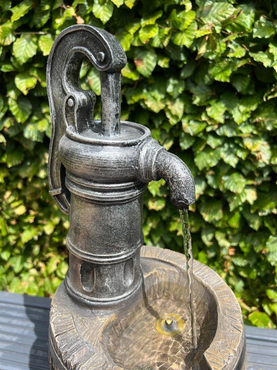 Three-Tier Barrel Water Feature with LED Lights - Image 5