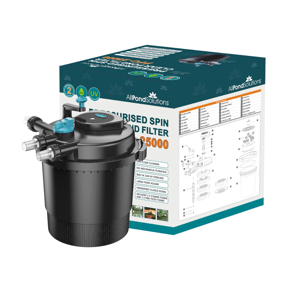 AllPondSolutions 25000L Pressurised Pond Filter Easy Clean PFC-25000-KIT - Image 3