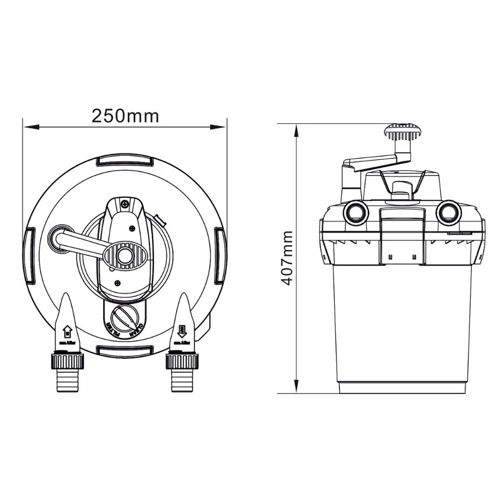 AllPondSolutions 3000L Pressurised Pond Filter 9w UV Easy Clean PFC-3000 - Image 7