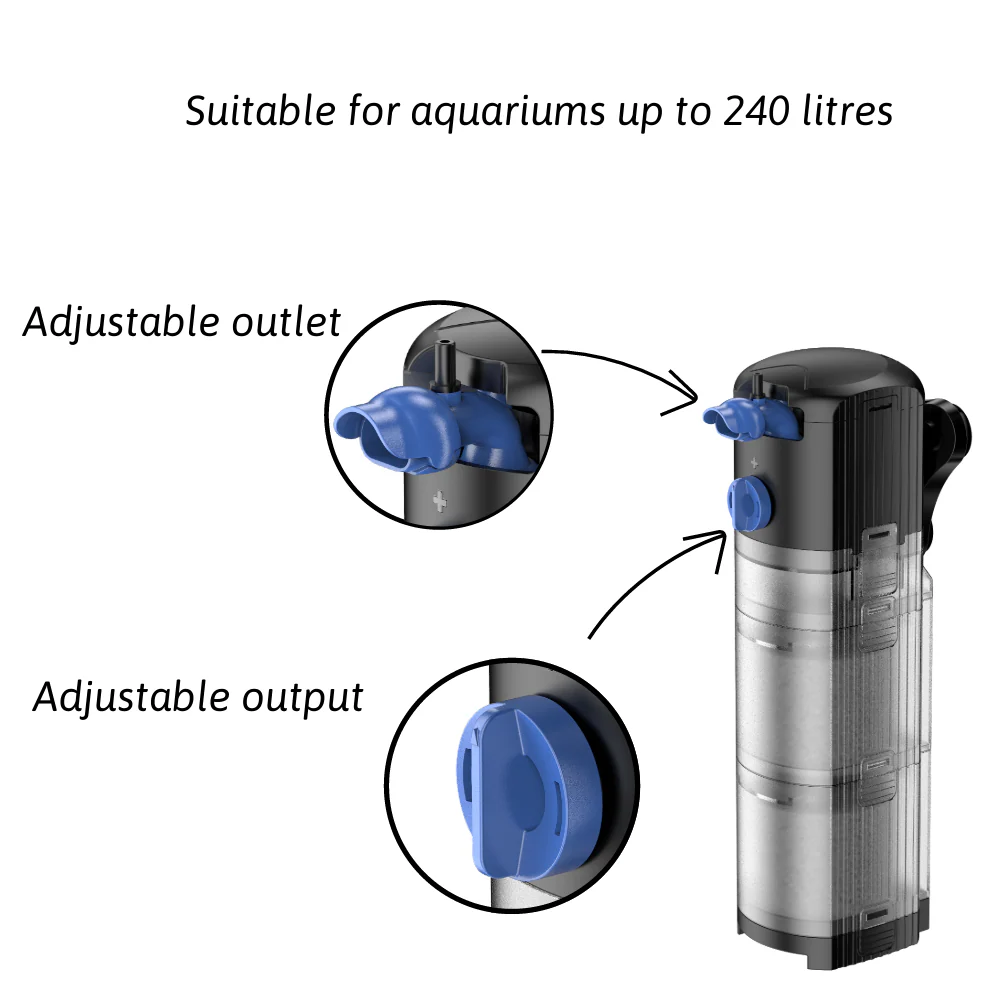 AllPondSolutions 1200L/H Aquarium Internal Filter INFIL-1200 - Image 3