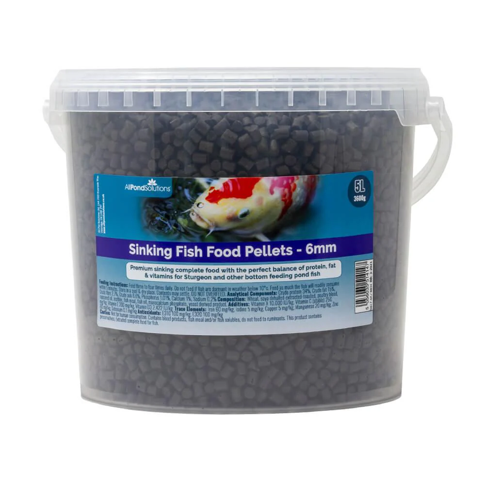 Sinking Fish Food Pellets ‚6mm - 2L & 5L - Image 3