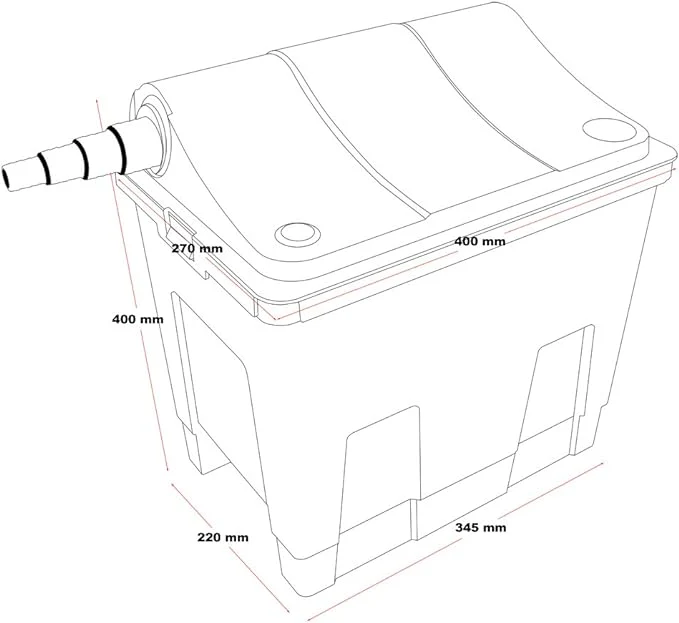 AllPondSolutions BF-6000 Garden Pond Bio Box Filter - Image 6