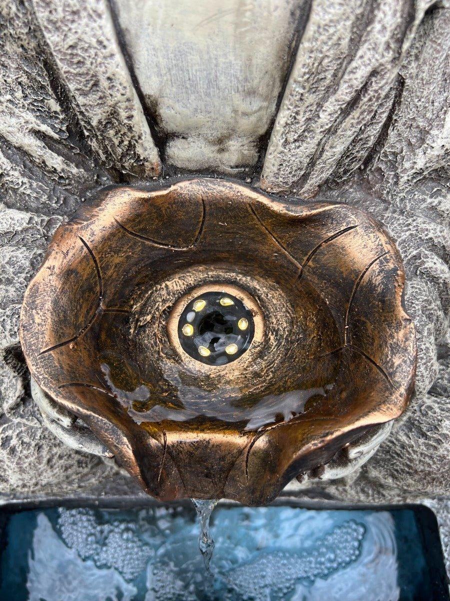 Buddha Water Feature with LED Light - Solar Panel 30x 32x51.5cm - Image 6