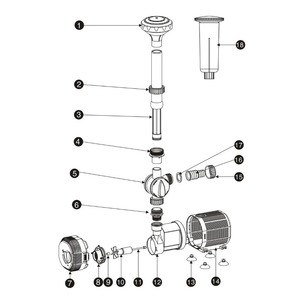 AllPondSolutions 2300L/H Fountain Pond Pump ECO-2300PPFA - Image 4