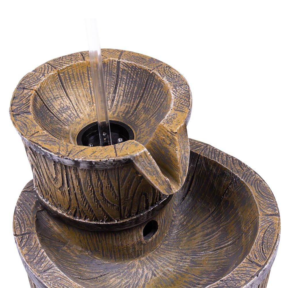 Floating Tap and Barrel Water Feature with LED Lights - Image 4