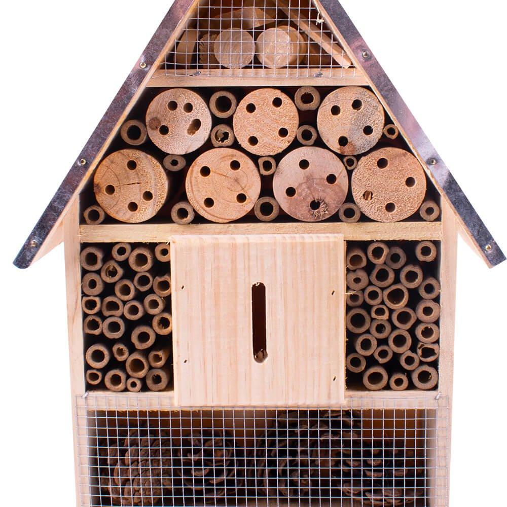 AllPetSolutions Insect & Bug Hotel with Metal Roof, Large - Image 3