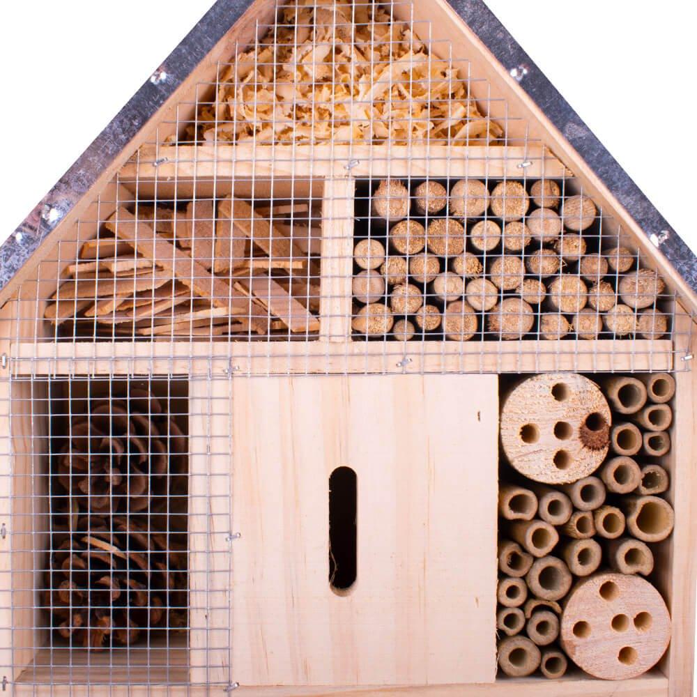 AllPetSolutions Insect & Bug Hotel with Metal Roof, Small - Image 3