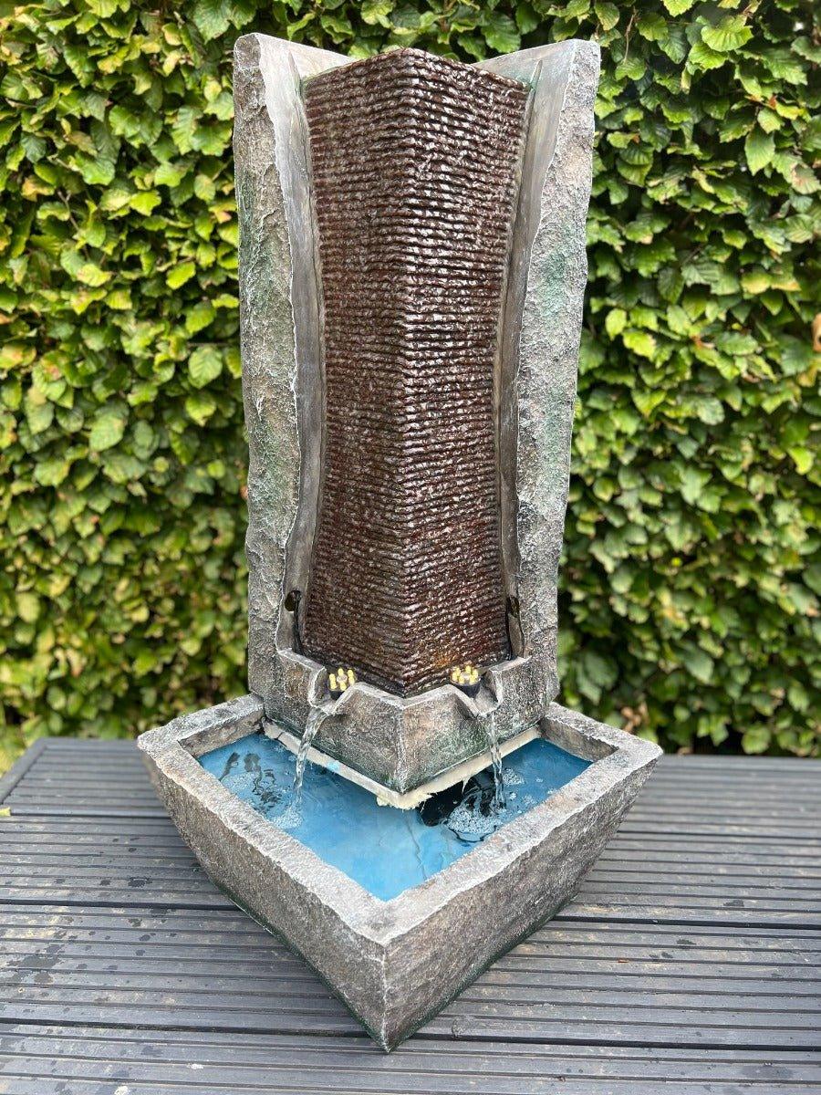 Modern Column Water Feature with LED Lights - Image 2