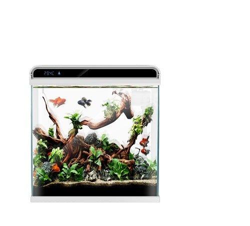 Ultra Clear Glass Nano LED Light Fish Tank  - 12L - White - Image 3