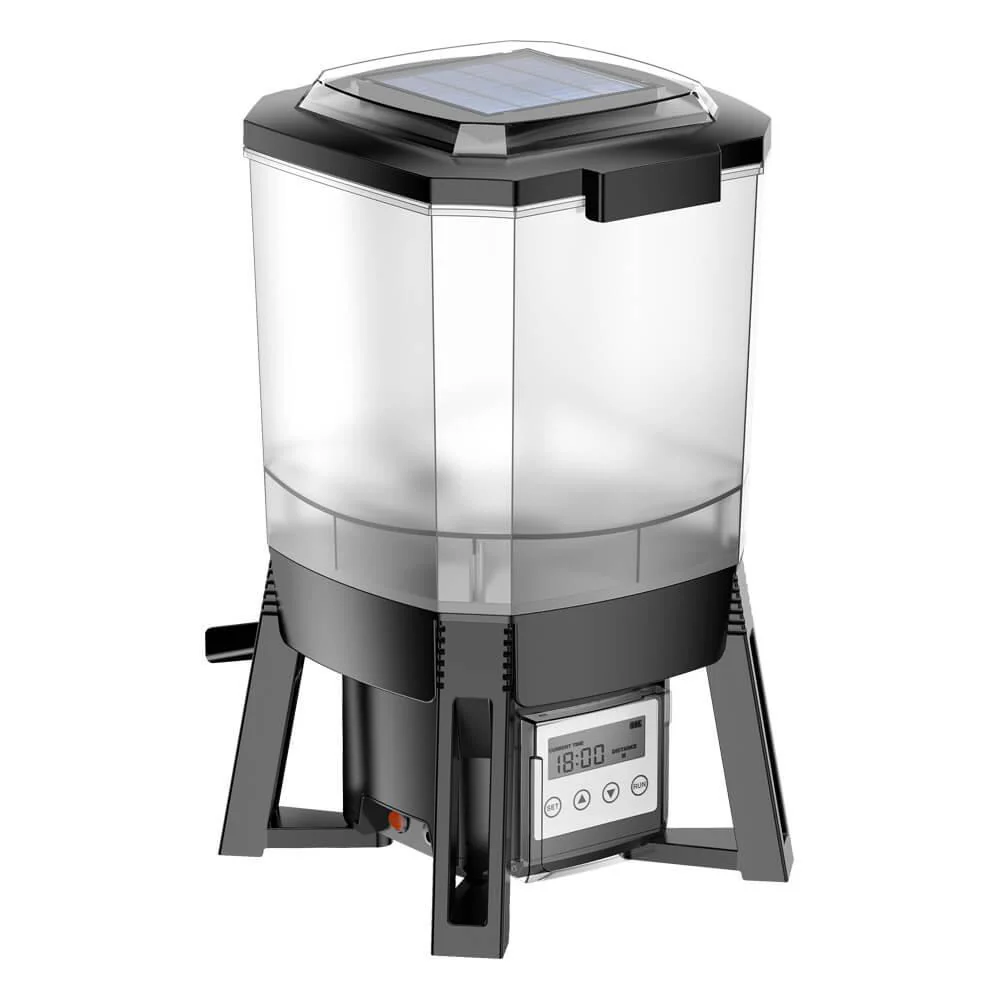 Solar Powered Automatic Pond Fish Food Feeder SFF-1 - Image 2