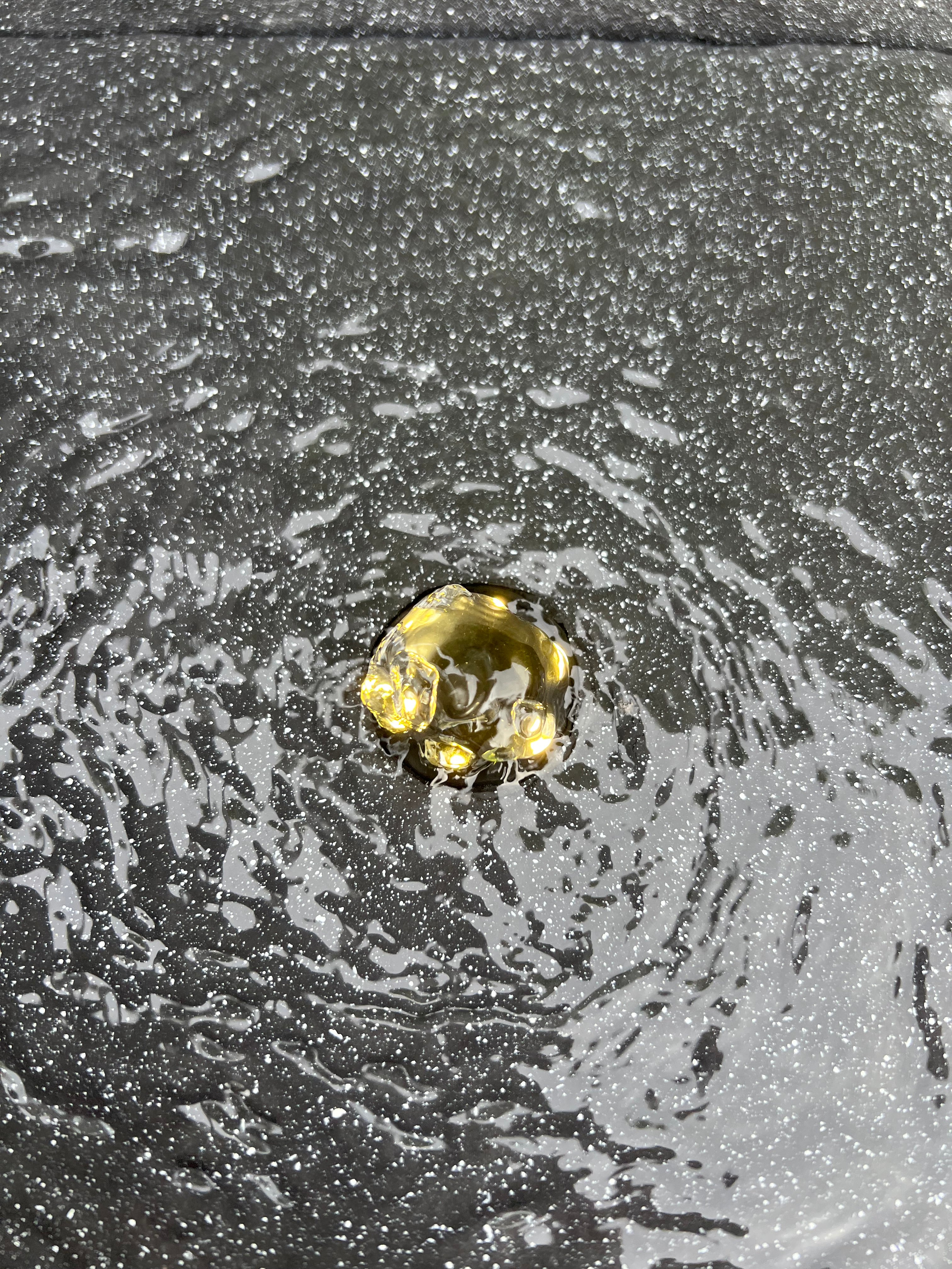 Square Water Feature with LED Lights - Solar - Dark Grey 37x37x30cm - Image 4