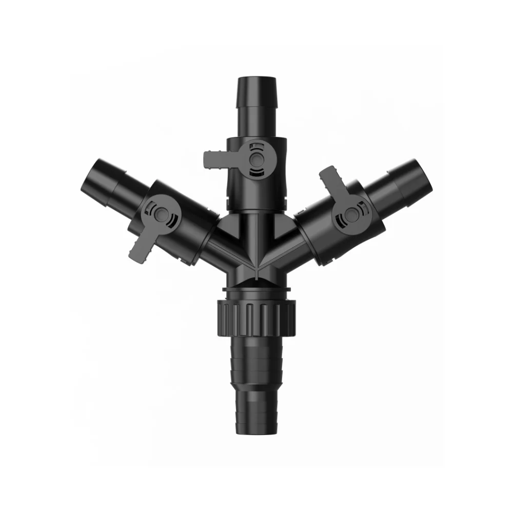 Uni Tap 4 Way Pond Hose Connection with Adaptor Taps 20mm - Image 4