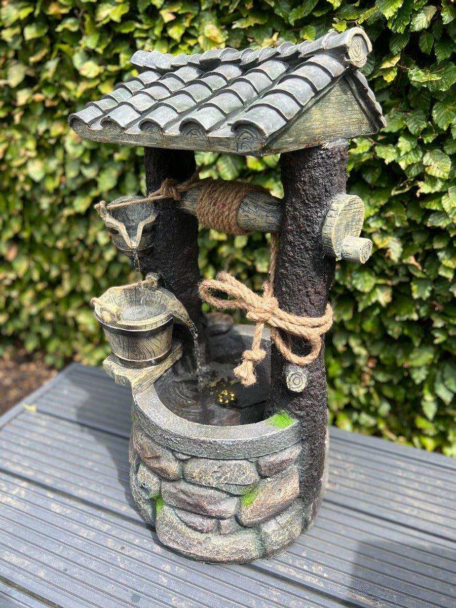 Wishing Well Water Feature with LED Light - Image 2